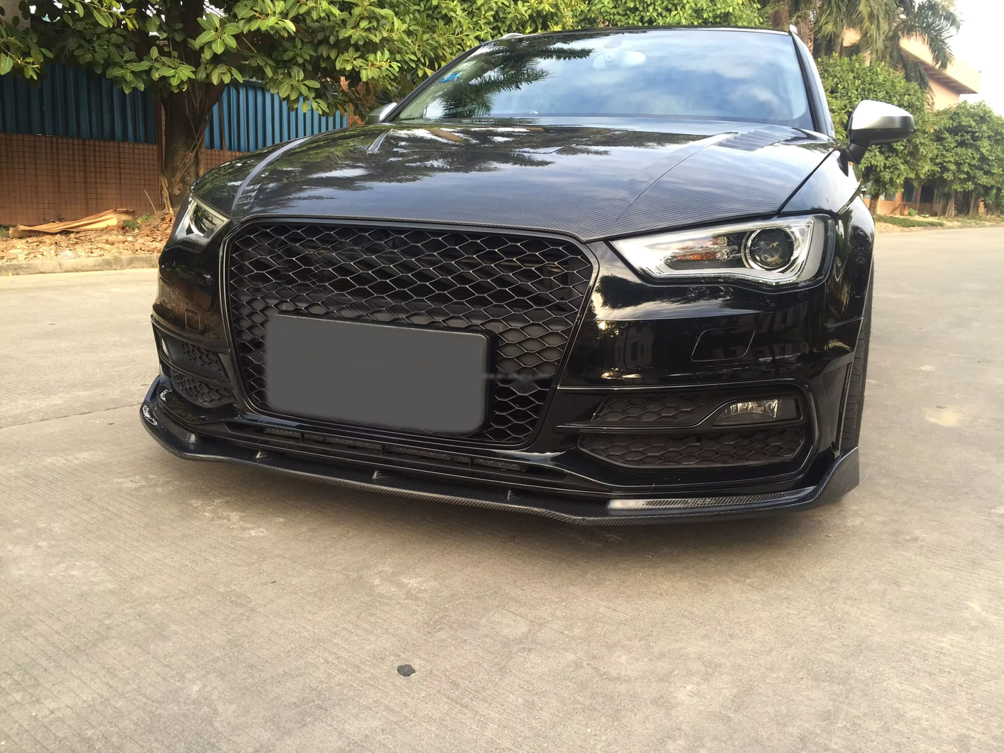 Audi 8V Hatchback PFL Carbon Fiber Front Splitter