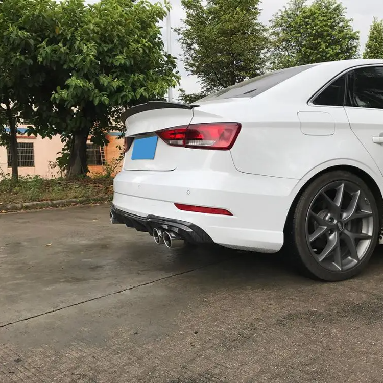 Audi 8V Sedan FL Carbon Fiber Rear Diffuser