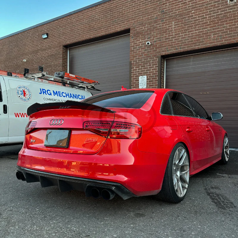 Audi B8 A4 PFL Carbonfaser-Heckspoiler im PSM-Stil