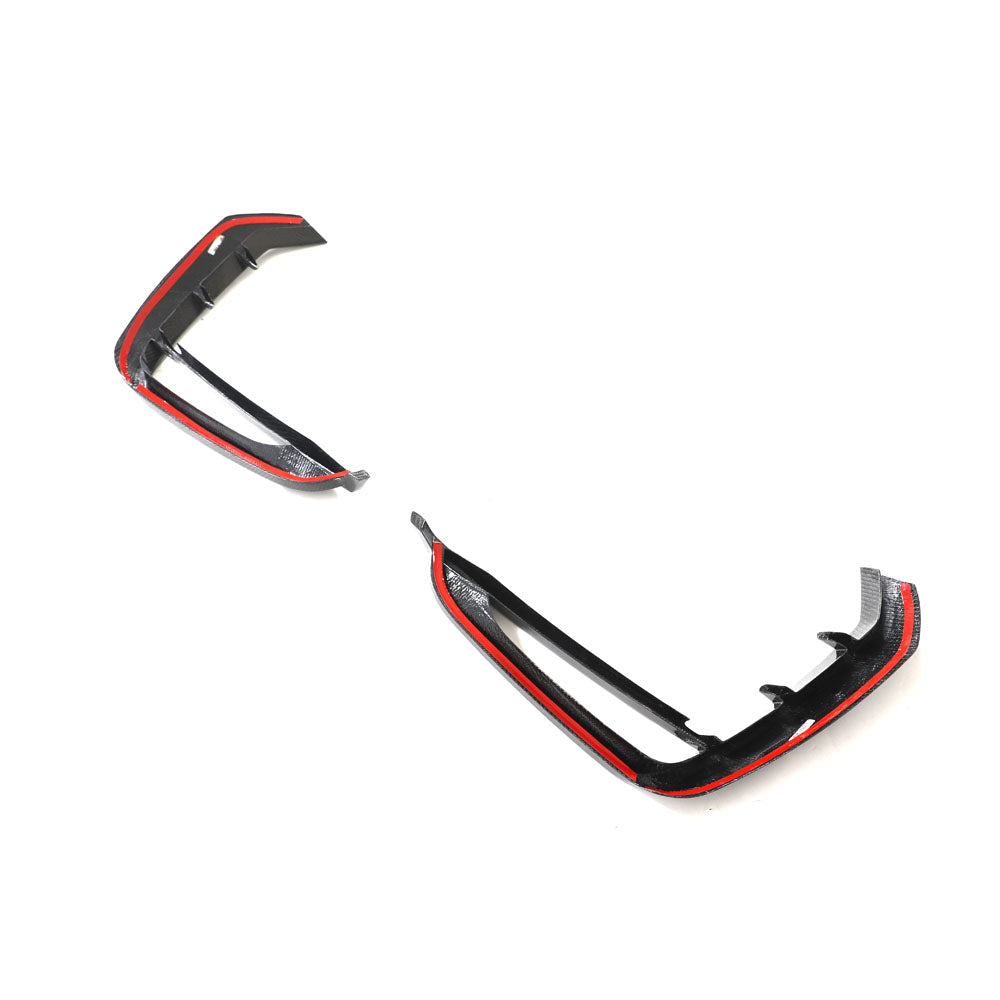 Audi Carbon Fiber ABT Style Front-Luftauslassabdeckungen für 4M RSQ8 