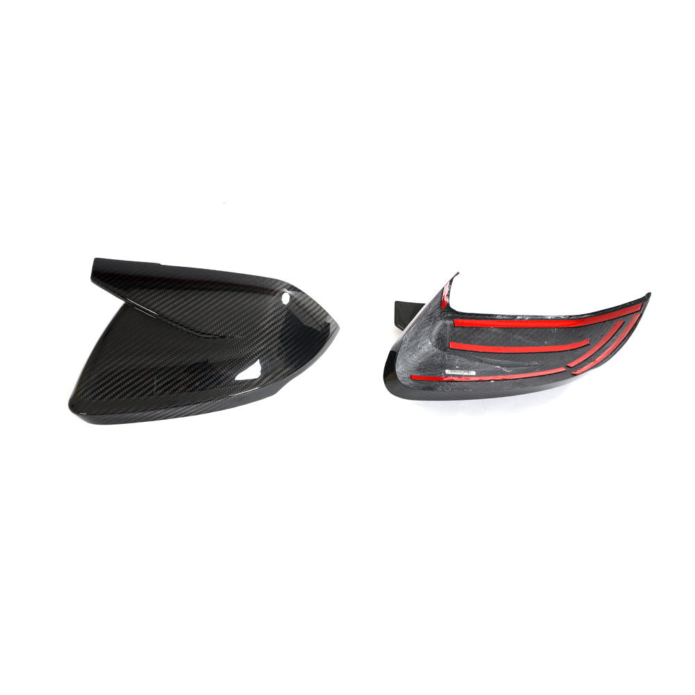Audi Pre-Preg Carbon Fiber Mirror Caps for 4M RSQ8 (2019-2024)