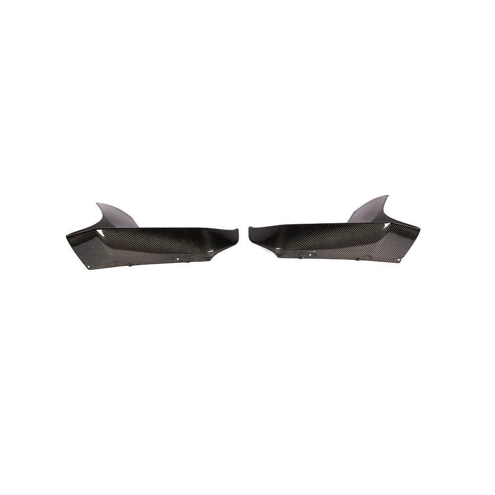 BMW Carbon Fiber M Performance Style Front Bumper Splitters for F90 M5 (2018-2020)