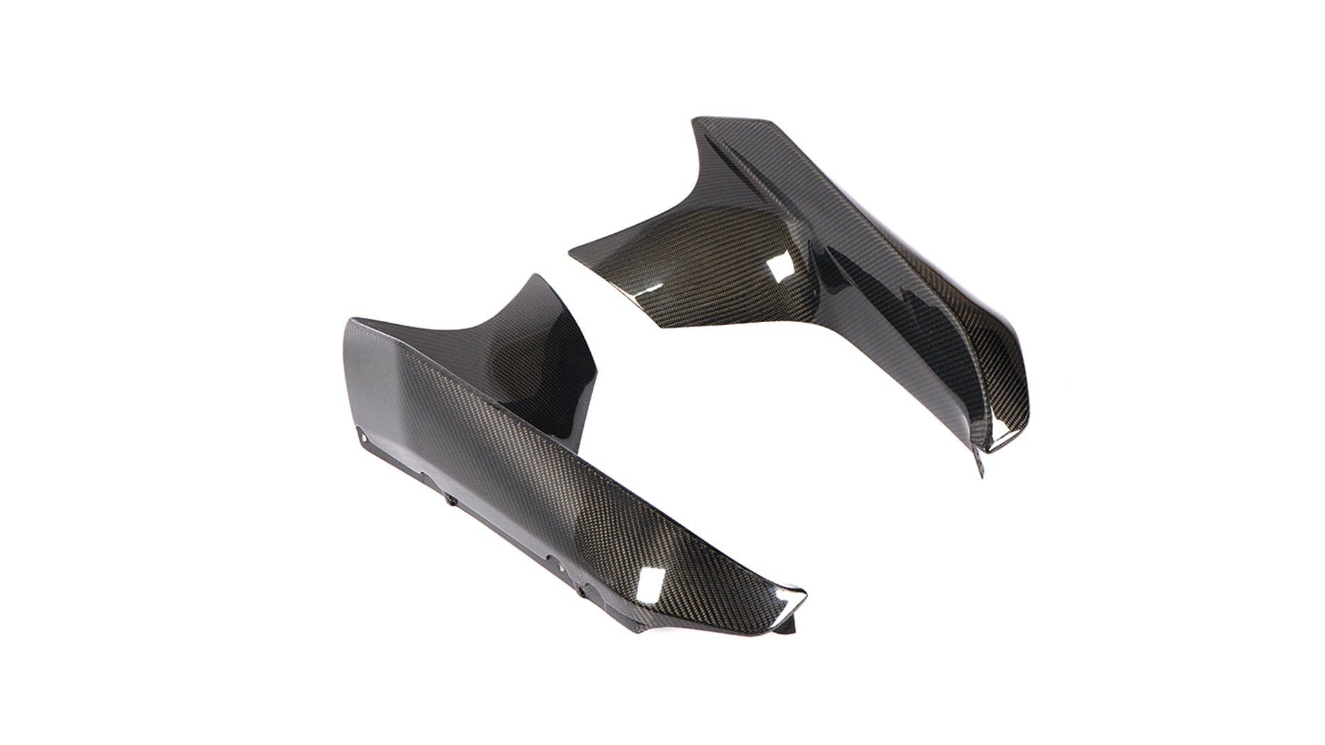 BMW Carbon Fiber M Performance Style Front Bumper Splitters for F90 M5 (2018-2020)
