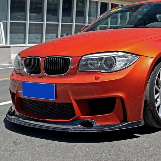 BMW Carbon Fiber 3D Designs Style Front Splitter for E82 1M