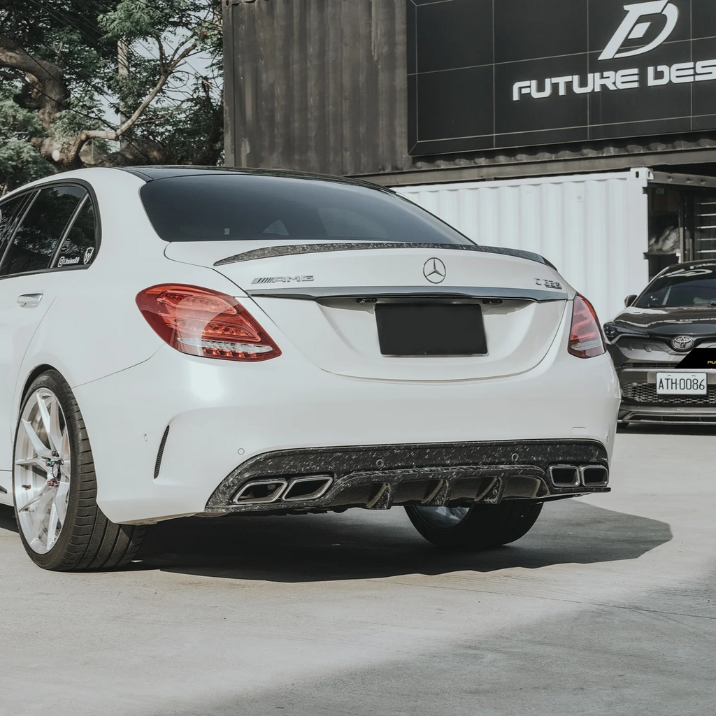 Mercedes C63S Heckspoiler im AMG-Stil aus Karbonfaser für die W205 Limousine