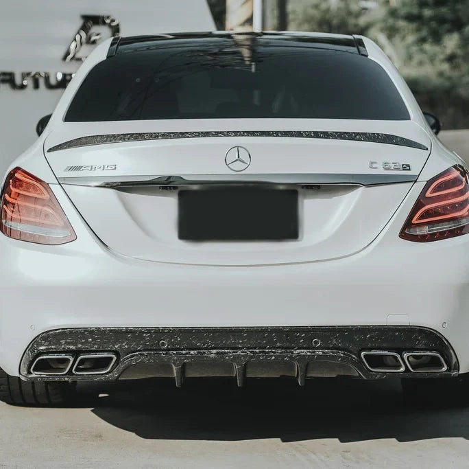 Mercedes C63S Heckspoiler im AMG-Stil aus Karbonfaser für die W205 Limousine