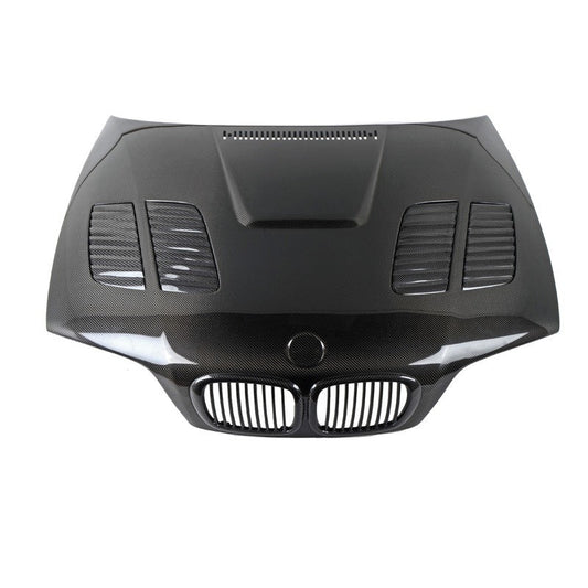 BMW Carbon Fiber GTR Style Hood for E46 Coupe & Sedan (2002-2005)