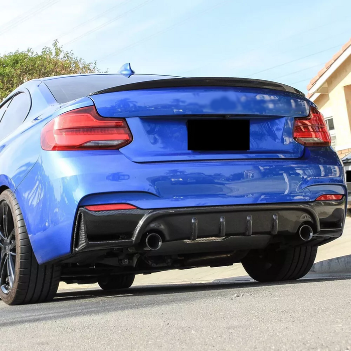 BMW F22 Carbon Fiber Rear Diffuser - M Sport Style Advertising Group 2