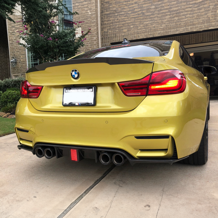 BMW F80 M3 &amp; F82 M4 Carbonfaser-Heckdiffusor mit Bremslicht