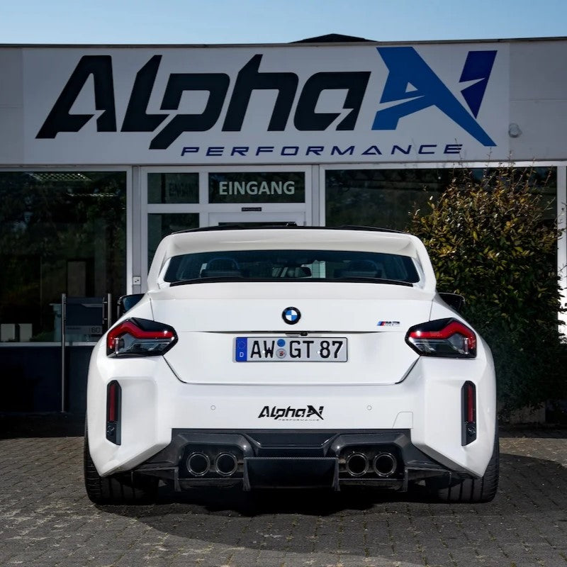 BMW vorgefertigter Carbonfaser-Heckspoiler im Alpha-N-Stil für die G87 M2/G42 2er-Reihe