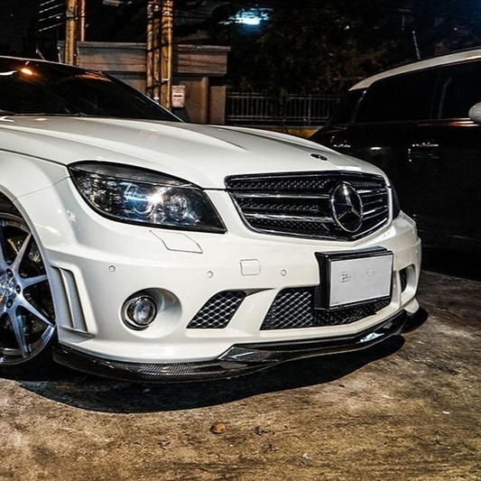 Mercedes Carbon Fiber GodHand Style Front Splitter for W204 C63 PFL
