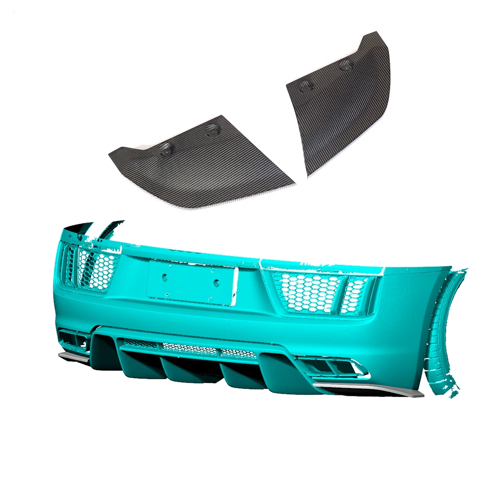 Audi R8 Gen 2 PFL Carbon Fiber Rear Lower Bumper Spats - TOPSTH Designs