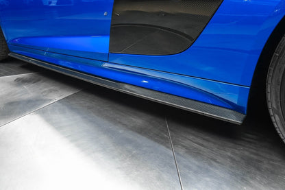 Audi R8 Gen 2 PFL Carbon Fiber Side Skirts - TOPSTH Designs