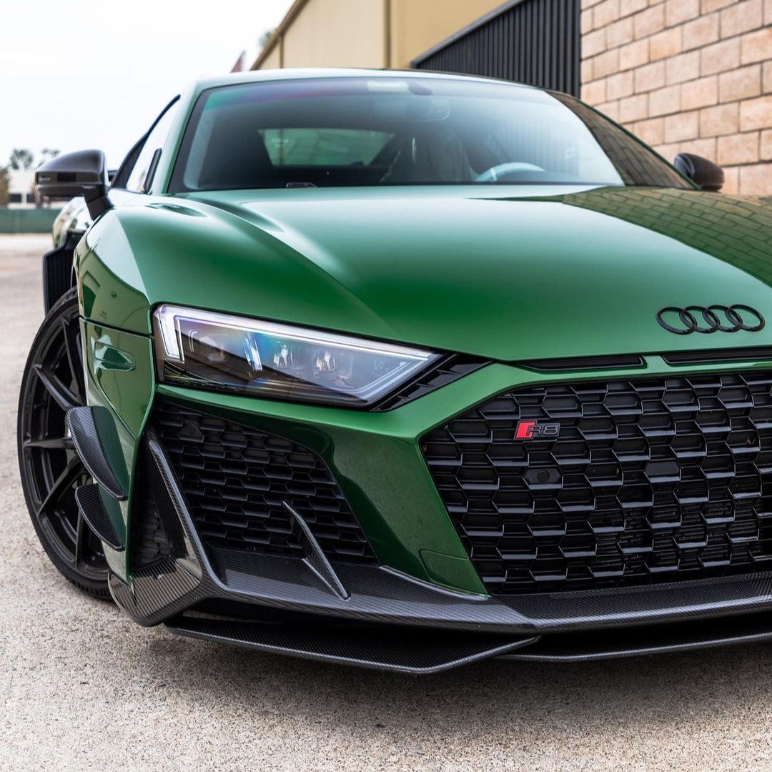 Audi Pre-Pregged Carbon Fiber Capristo Style Front Splitter for R8 Gen 2 FL