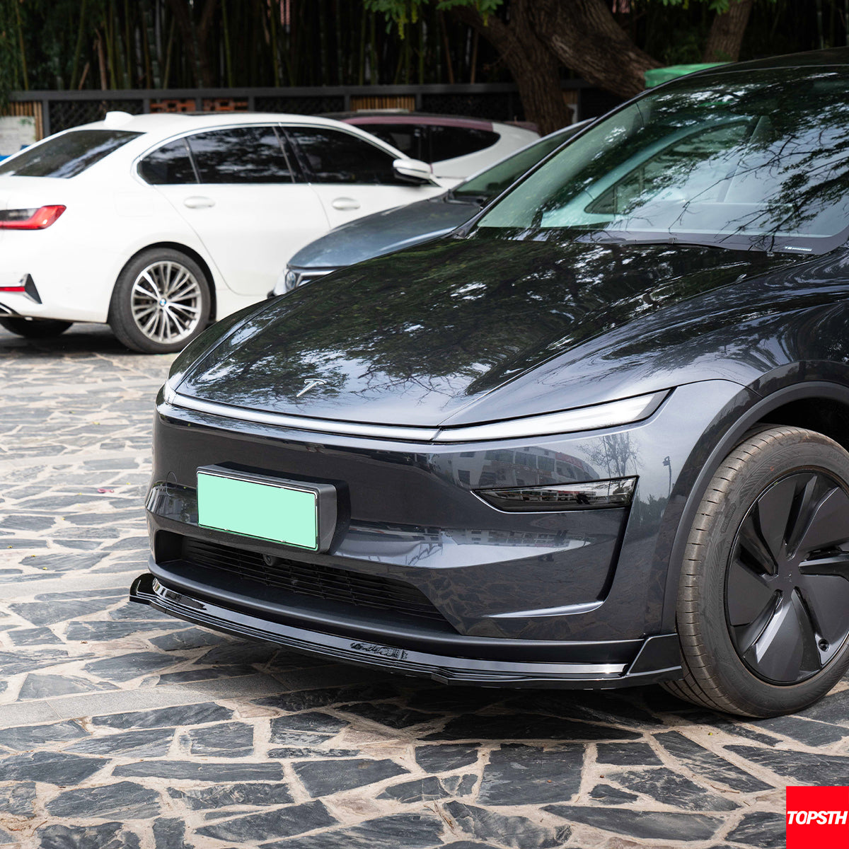 Tesla Model Y Juniper (2025+) ABS 3-Piece Front Lip for Enhanced Style & Aerodynamic Performance