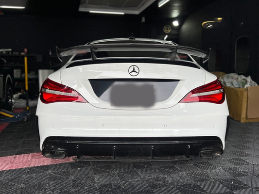Mercedes W117 Carbon Fiber Rear Spoiler - GT Style