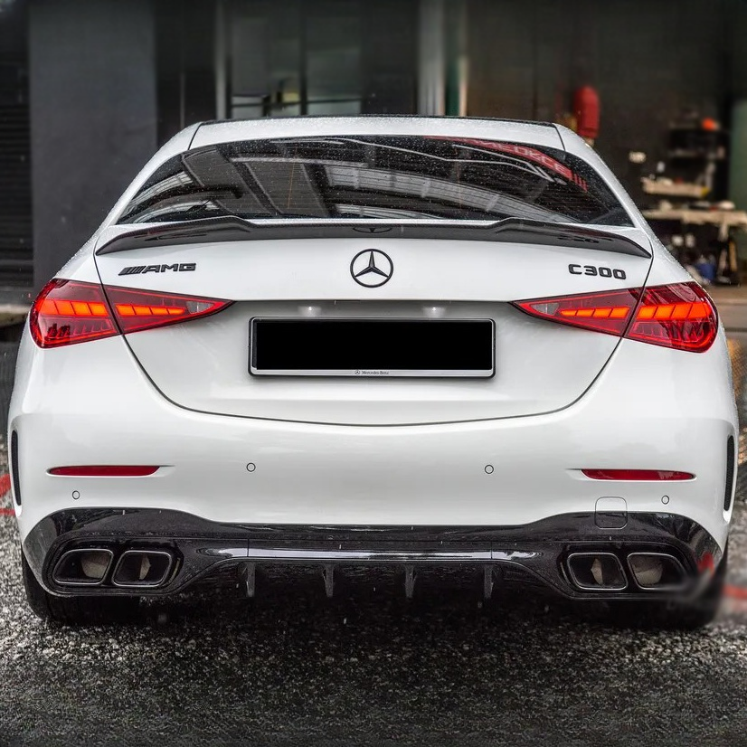 Mercedes C63S AMG Style Rear Diffuser for W206 Sedan & Wagon