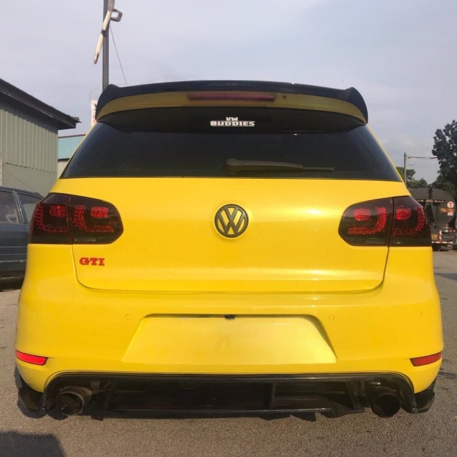 Volkswagen Golf MK6 GTI/R Carbon Fiber Osir Style Rear Spoiler (2008-2011)