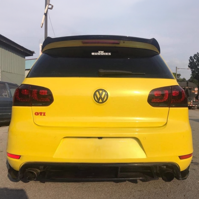 Volkswagen Golf MK6 GTI/R Carbon Fiber Osir Style Rear Spoiler (2008-2011)