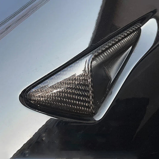 Tesla Pre-Preg Carbon Fiber Side Camera Trim for Model 3 2016-2023
