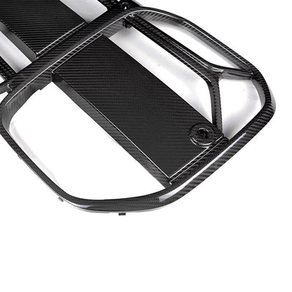 Parrilla delantera estilo CSL de fibra de carbono preimpregnada de BMW para la Serie 4 G22 (2020+)