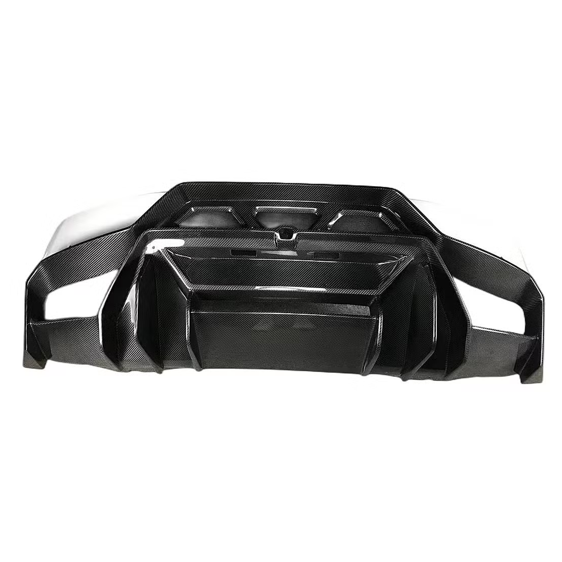 Parachoques trasero y difusor de fibra de carbono preimpregnada estilo Vorsteiner para Lamborghini Huracan LP580 LP610