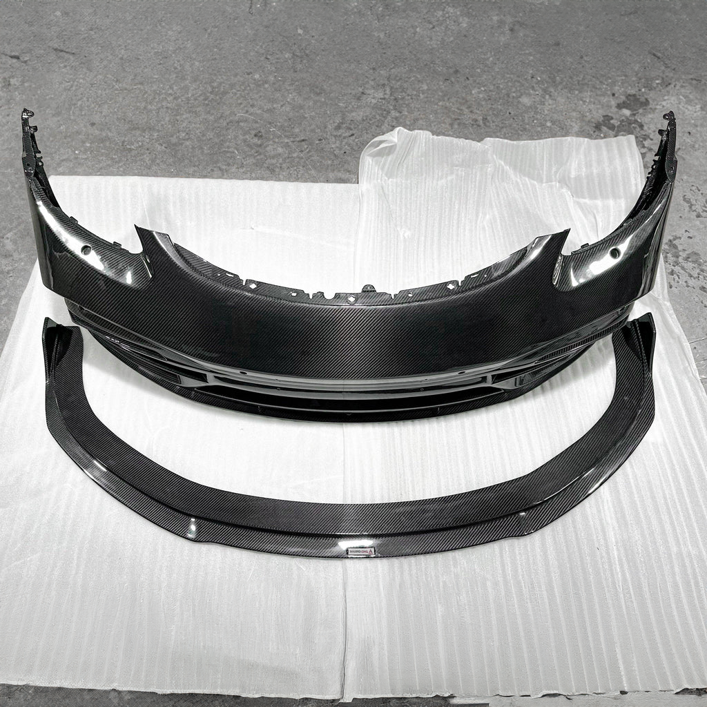 Porsche TAKD V2 Pre-Preg Carbonfaser-Frontstoßstange und Splitter für 718 Cayman &amp; Boxter 