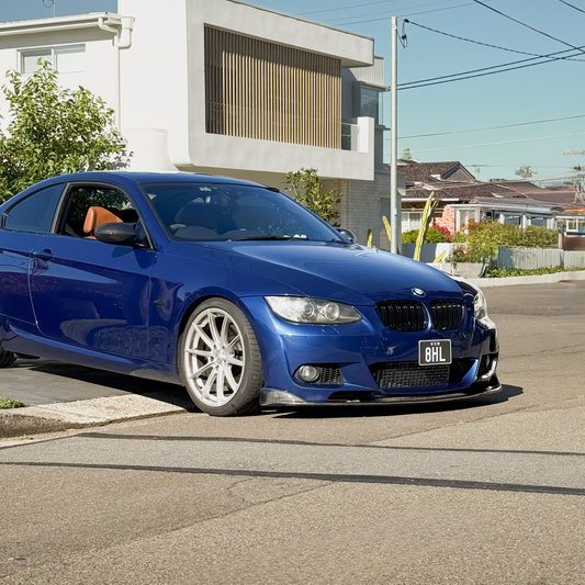 BMW Carbon Fiber Topsth Designs Front Splitter for E92 Pre-LCI