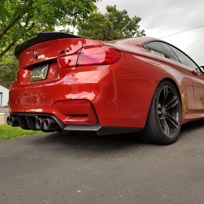 BMW F80 M3 F82 M4 Carbon Fiber M Performance Style Rear Bumper Spats