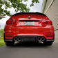 BMW F80 M3 F82 M4 Carbon Fiber M Performance Style Rear Bumper Spats