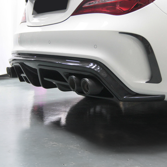 Mercedes W117 Carbon Fiber Piecha Style Rear Diffuser
