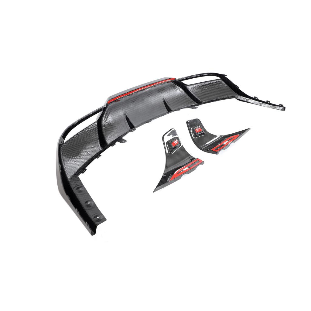 Tesla Pre-Pregged Carbon Fiber Topsth Designs Rear Diffuser for Model 3 (2024+)