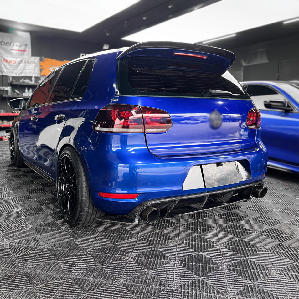 Mk6 Golf Rear Diffuser Volkswagen Golf MK6 GTI Carbon Fiber RevoZport Style Rear Diffuser – TOPSTH