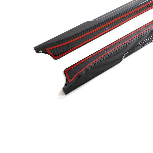 Tesla Pre-Pregged Carbon Fiber Topsth Designs Side Skirts for Model 3 (2024+)