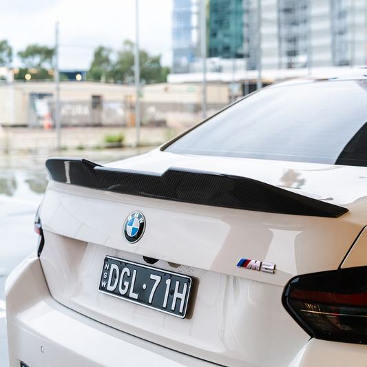 BMW M Performance Style Pre-Preg Carbon Fiber Rear Spoiler for G42 G87 M2