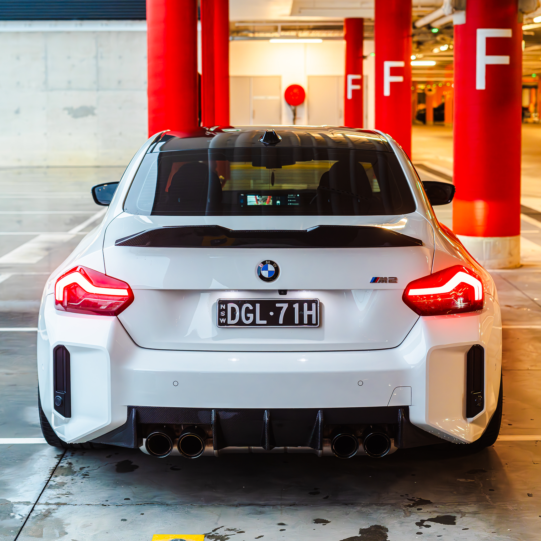 BMW M Performance Style Pre-Preg Carbon Fiber Rear Spoiler for G42 G87 M2 Advertising Group 2
