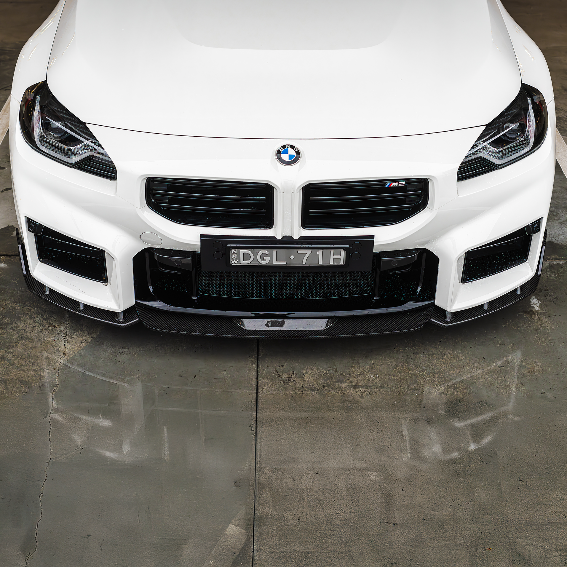 BMW Pre-Preg Carbonfaser TOPSTH Designs Frontsplitter für G87 M2