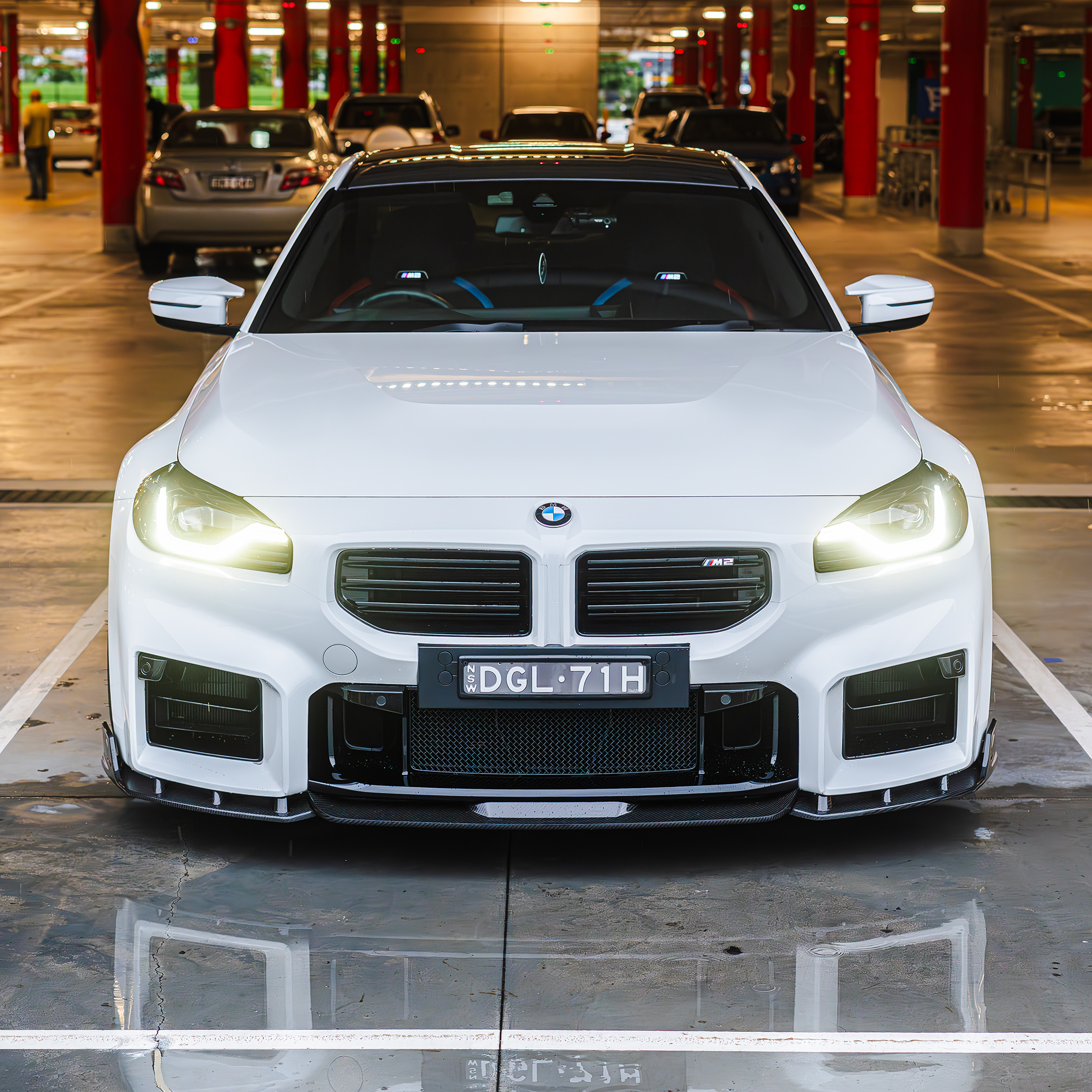 BMW Pre-Preg Carbonfaser TOPSTH Designs Frontsplitter für G87 M2