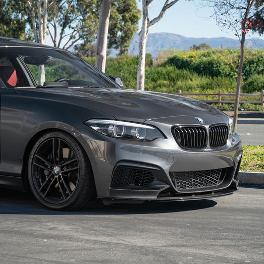 BMW F22 Carbon Fiber Front Splitter - M Performance Style