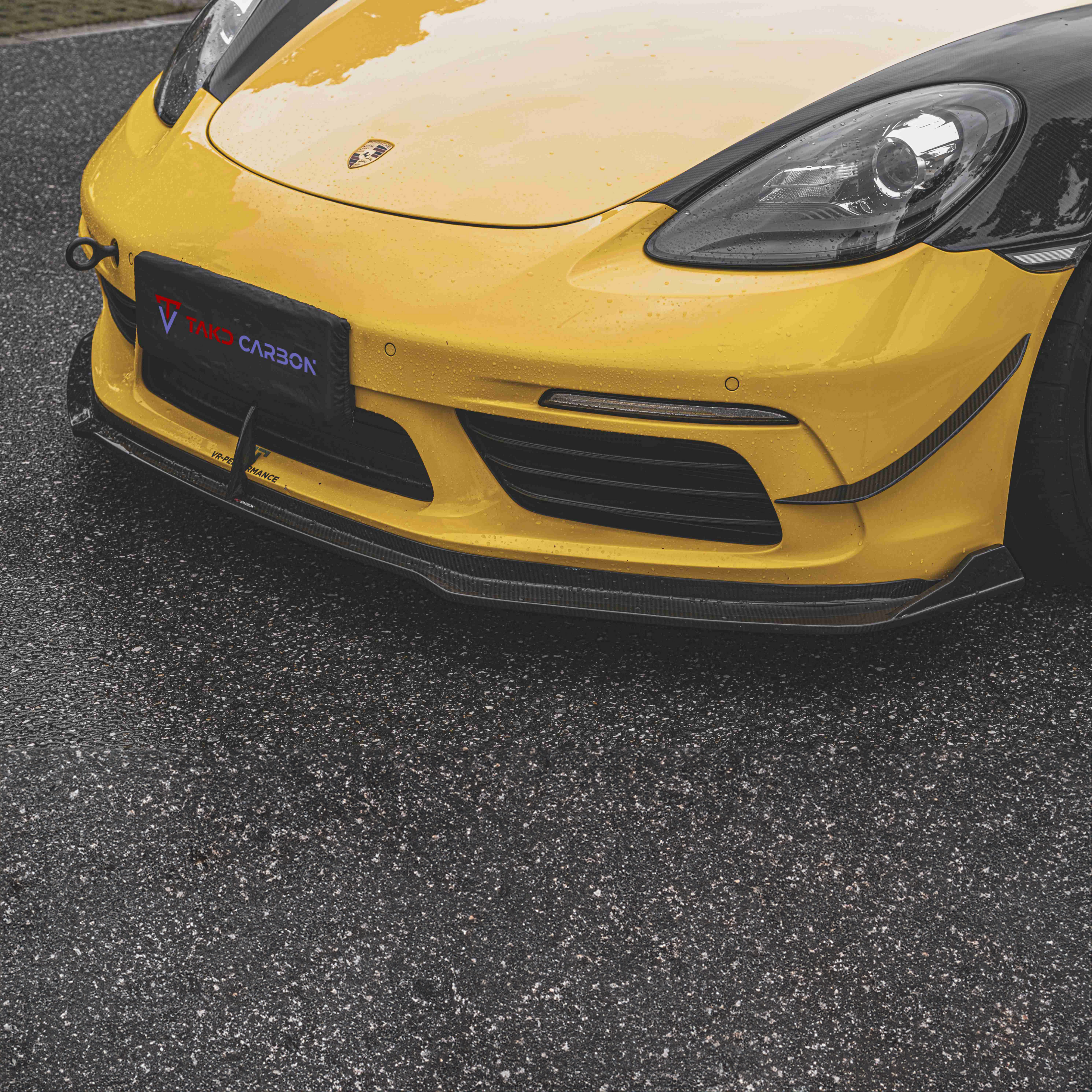 Porsche TAKD V1 Pre-Preg Carbonfaser-Frontsplitter für 718 Cayman &amp; Boxter 