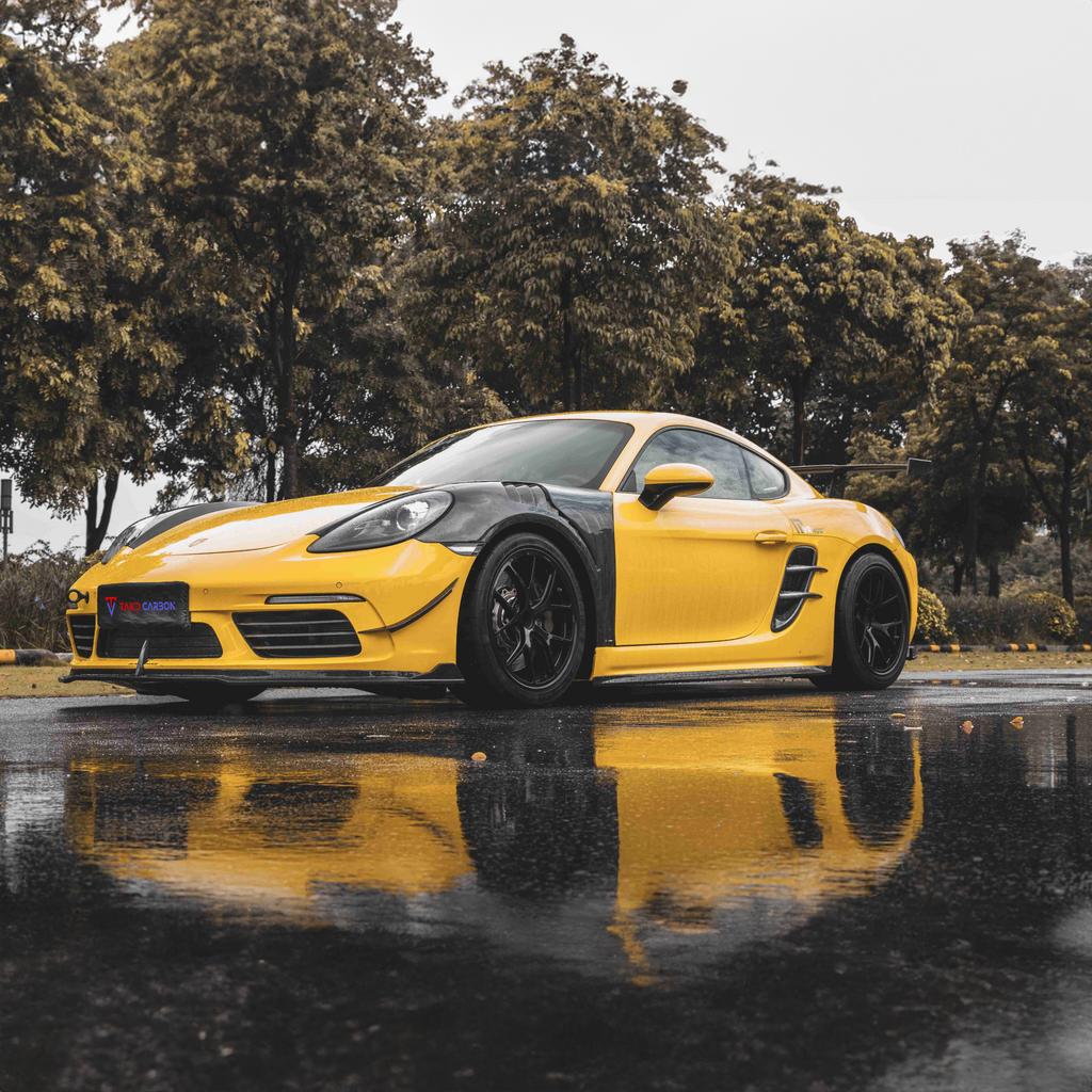 Porsche TAKD Pre-Preg Carbonfaser-Seitenlüftungen für 718 Cayman &amp; Boxter 