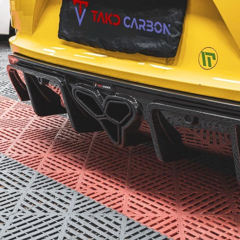 Porsche TAKD V1 Pre-Pregged Carbon Fiber Rear Diffuser for 718 Cayman & Boxster (2017+)