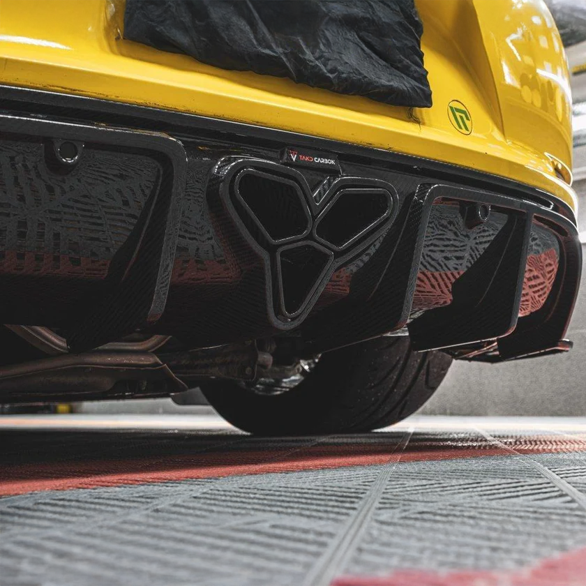 Porsche TAKD V1 Pre-Pregged Carbon Fiber Rear Diffuser for 718 Cayman & Boxster (2017+)