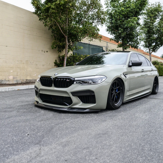 BMW Pre-Preg Carbon Fiber GTS Style Front Splitter for F90 M5 LCI (2020-2023)