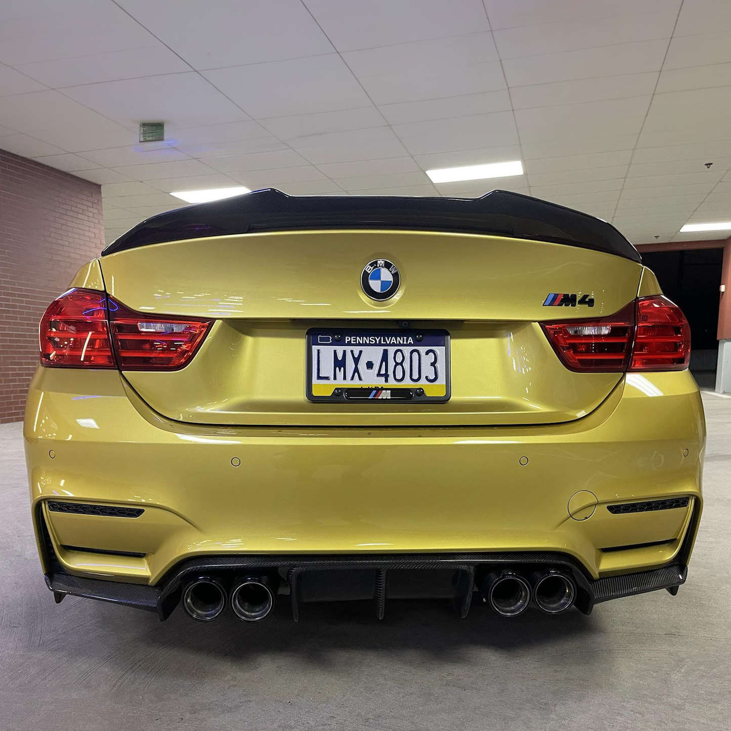 BMW F82 M4 Pre-Preg Carbon Fiber PSM Style Rear Spoiler (2014-2020)