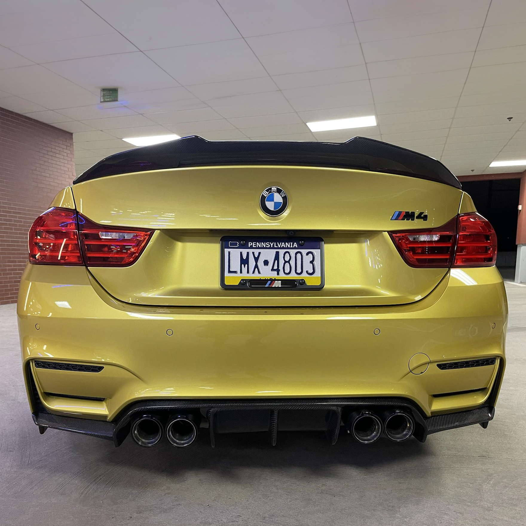 BMW F82 M4 Pre-Preg Carbon Fiber PSM Style Rear Spoiler (2014-2020)