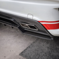 Mercedes W176 Carbon Fiber Rear Diffuser - Revozport Style