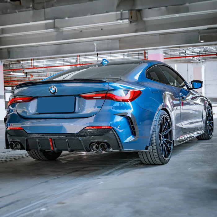 BMW Carbon Fiber Karbel Style Rear Diffuser for G22 (2020+)