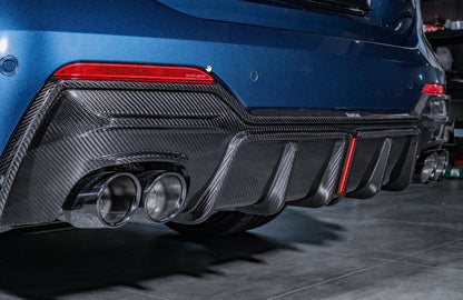 BMW Carbon Fiber Karbel Style Rear Diffuser for G22 (2020+)