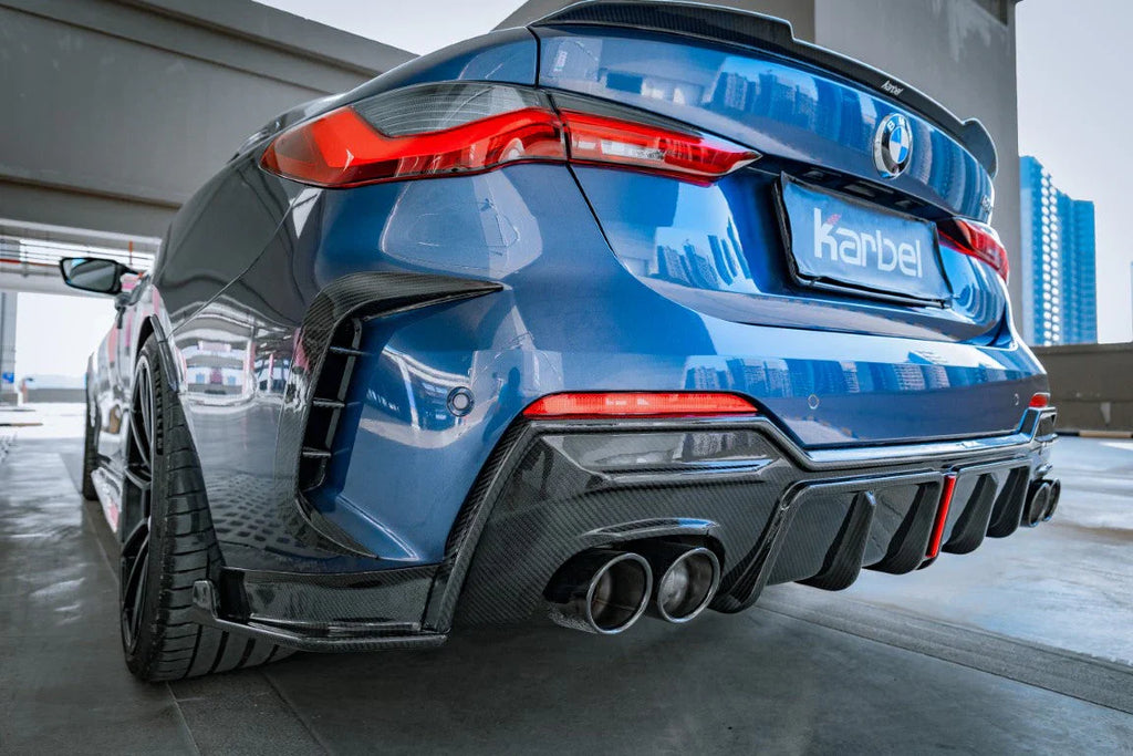 BMW Carbon Fiber Karbel Style Rear Diffuser for G22 (2020+)